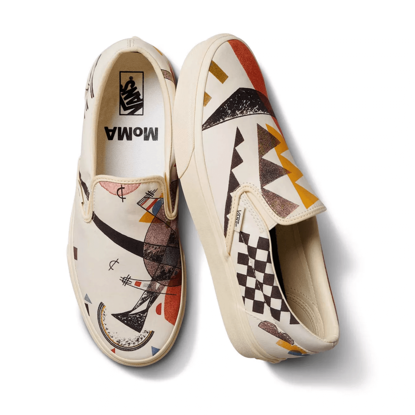 Zapatos vans slip on cuadros kandinsky best sale